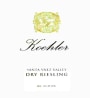Koehler Winery Dry Riesling 2010 Front Label