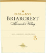 Clos du Bois Briarcrest Cabernet Sauvignon 2010 Front Label