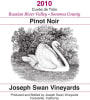 Joseph Swan Cuvee de Trois Pinot Noir 2010  Front Label