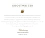 Ghostwriter Chardonnay 2012  Front Label