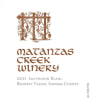 Matanzas Creek Bennett Valley Sauvignon Blanc 2011 Front Label