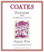 Coates Vineyards Organic Zinfandel 2013  Front Label