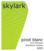 Skylark Orsi Vineyard Pinot Blanc 2009  Front Label
