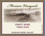 Merriam Vineyards Three Sons Pinot Noir 2015 Front Label