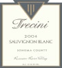 Trecini Cellars Sauvignon Blanc 2004  Front Label