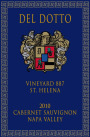Del Dotto Connoisseurs Series 887 Reserve Cabernet Sauvignon 2010 Front Label