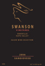 Swanson Salon Wine Selection Sangiovese 2006  Front Label