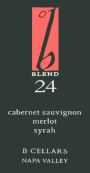 B Cellars Napa Valley Blend 24 2013 Front Label