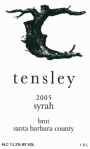 Tensley BMT Syrah 2005  Front Label