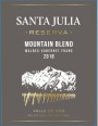 Santa Julia Reserva Mountain Blend 2018  Front Label