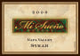 Mi Sueno Winery Syrah 2006 Front Label