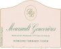 Domaine Bernard-Bonin Meursault Genevrieres Premier Cru (1.5 Liter Magnum) 2019  Front Label