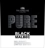 Trapiche Pure Black Malbec 2017 Front Label