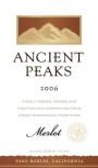 Ancient Peaks Paso Robles Merlot 2006 Front Label