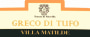 Villa Matilde Greco di Tufo Tenuta di Altavilla 2016  Front Label