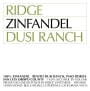 Ridge Dusi Ranch Zinfandel 2011  Front Label