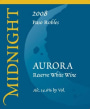 Midnight Cellars Winery Aurora Reserve 2008 Front Label