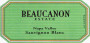 Beaucanon Sauvignon Blanc 2012 Front Label