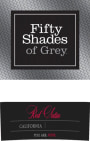 Fifty Shades of Grey Red Satin 2014  Front Label
