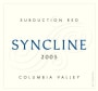 Syncline Subduction Red 2005 Front Label