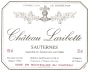 Chateau Laribotte Sauternes (375ML half-bottle) 2018  Front Label