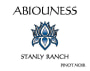 Abiouness Wines Stanly Ranch Pinot Noir 2015  Front Label