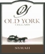 Old York Cellars Syrah 2010  Front Label