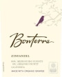 Bonterra Mendocino County Zinfandel 2015 Front Label