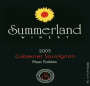 Summerland Cabernet Sauvignon 2005  Front Label