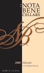 Nota Bene Cellars Miscela Proprietary 2008 Front Label