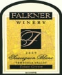 Falkner Winery Sauvignon Blanc 2009 Front Label