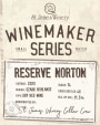 St James Winery Reserve Norton 2020  Front Label
