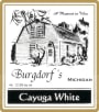 Burgdorf's Winery Cayuga White 2012 Front Label