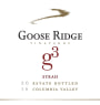 Goose Ridge g3 Syrah 2016  Front Label