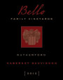 Bello Family Vineyards Cabernet Sauvignon 2012 Front Label
