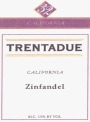 Trentadue Zinfandel 2002 Front Label