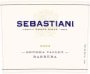 Sebastiani Barbera 2004 Front Label