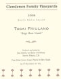 Au Bon Climat Clendenen Family Vineyards Tocai Friulano 2008  Front Label