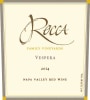 Rocca Family Vineyards Vespera 2014  Front Label