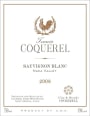 Coquerel Wines Sauvignon Blanc 2008  Front Label
