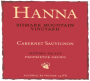 Hanna Bismark Mountain Vineyard Cabernet Sauvignon 2001 Front Label