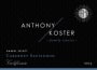 Anthony Koster Barrel Select Cabernet Sauvignon 2014  Front Label