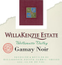 WillaKenzie Estate Gamay Noir 2007 Front Label