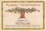 Alban Abbott TBA Viognier 2000  Front Label