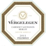 Vergelegen Cabernet Sauvignon Merlot 2011  Front Label