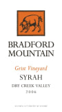 Bradford Mountain Grist Vineyard Syrah 2006 Front Label
