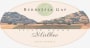 Berryessa Gap Vineyards Malbec 2009  Front Label