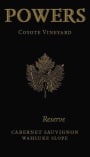 Powers Coyote Vineyard Reserve Cabernet Sauvignon 2012  Front Label