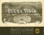 Buena Vista Count’s Selection French Colombard 2014  Front Label