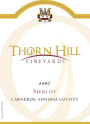 Thorn Hill Vineyards Sonoma County Merlot 2007 Front Label